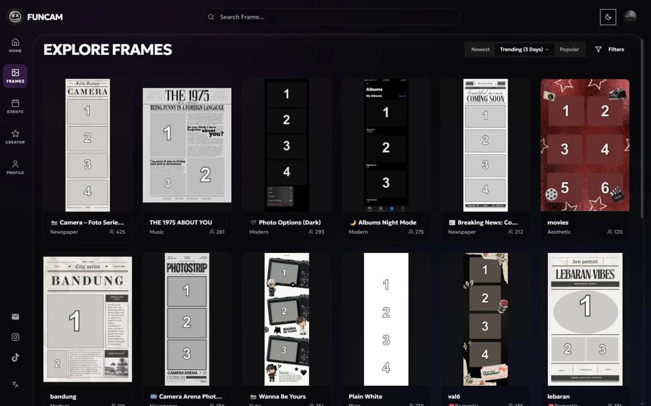 Browse Frames